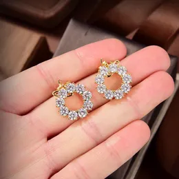 Fashion Designer Brand stud Earring For Woman Letter Vivian Diamond Pearl Gold Hoop Earing Westwood Women Trend Saturn Earrings hio34we