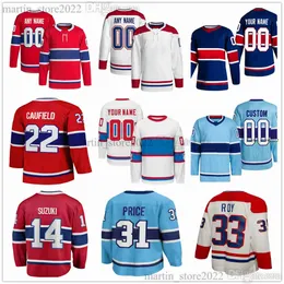 Camisas De Hóquei Costuradas 40 Joel Armia 34 Jake Allen 49 Rafael Harvey-Pinard 91 Sean Monahan 15 Alex Newhook 70 Tanner Pearson 56 Jesse Ylonen 55 Michael Pezzetta