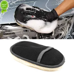 Mjuk ull Microfiber Auto Wash Glove Universal Car Motorcykel Rengöring Gloka Washer Paint Care Wash Tool Car Cleaning Tools