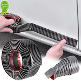 1M Car Stickers Carbon Fiber Car Body Door Side Bumper Anti-collision Anti-scratch Decals Auto Accessories Exterior 3/5/7/10cm