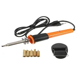 Handkraftsverktygstillbehör 110V220V 30W Electric Soldating Iron Pen Wood Burning Set Pencil Burner med spetsar och EU -plug2387826 Drop otwal