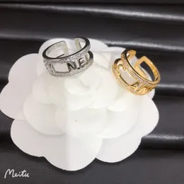 Anelli di design da donna Anello in argento 925 con regali d'amore Anello di apertura per matrimoni di lusso di Natale Gioielli regalo da donna di alta qualità