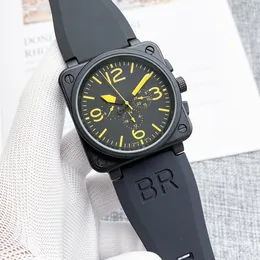 2023 MÄNNER Mode Armbanduhren Glocke Automatische mechanische Heuerity Armbanduhren Hohe Qualität Luxus Marke Chronograph Uhr Edelstahl Gürtel Herren Ross Uhr D5