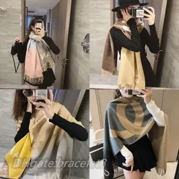 Designer Fashion Winter Poncho Shawl Luxury Cashmere Scarf High Quality Brand Long Scarfs For Women Chrismas Gift Girls Brithday Gift