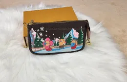 Рождественская сумка женская сумка золотая цепочка с ремешком коричневого цвета сумка через плечо дизайнерская сумка Мини-кошелек модная большая сумка женский кошелек модный кошелек кошелек для монет
