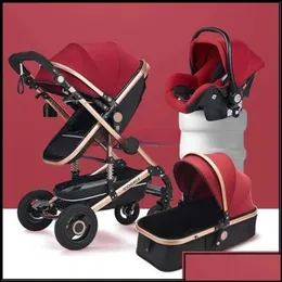 Passeggini per bambini Morbido maternità moda Passeggino di lusso Alto 3 in 1 Passeggino portatile Carrozzina Comfort per Born Drop Delivery B High-end