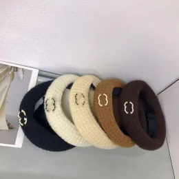 Chapéu de desenhista boina de luxo para mulheres chapéus de inverno boné de malha quente beanie senhoras boinas à prova de vento férias bonnet bonés balde chapéu g2311297xq