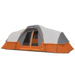 Tält för familjens camping, vandring och ryggsäck | 4 person / 6 person / 9 person / 11 person Dome Camp Tents med inkluderat tältutrustningsloft för utomhustillbehör