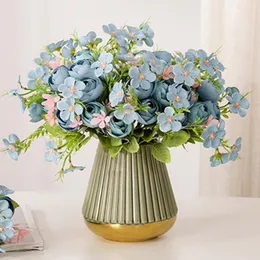 Dekorative Blumen Künstliche Blume Realistische Kamelienknospen Gefälschte Hochzeitssimulation Wohnzimmerversorgung