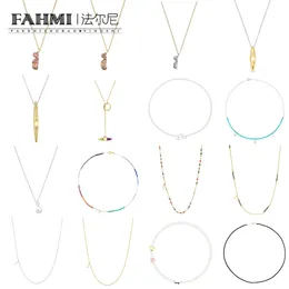 Fahmi Simpatico orsetto rosa piuttosto nero con corda colorata in pietra colorata a cerchio completo come collana a catena con perle Anniversario, fidanzamento, regalo, festa, matrimonio