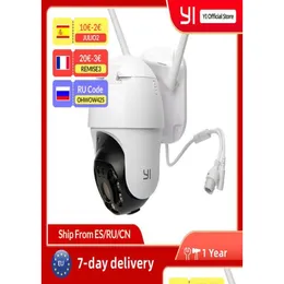 Kamery IP Yi PTZ WiFi aparat zewnętrzny 1080p cyfrowy Zoom AI Human Tracking bezprzewodowy IP kolor noktowi wizję CCTV Camera6088646 OTWBS