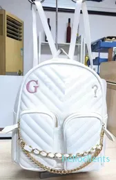 Guss mochilas de designer de cor sólida mulheres moda pingente corrente diamante padrão carta mochila pequena perfumada