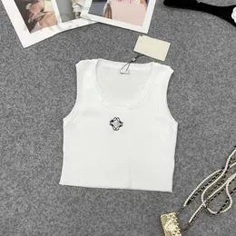 Tanktop voor dames Camis designer tanktop Loe bikini Dames gebreide top Designer borduurwerk gebreid vest Mouwloos ademende trui Dames sporttops 4W2H