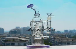 125 inchs zable Coil Glass Water Bongs Hookahs Shisha Smoke Tobacco Pipe klein Recycler Dab Rigs unique Cigarette Accessory w1469003