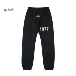 Herrens essentialsweatpants ess pants dimma rädsla för gud essen säsong 8 1977 flockade high street leggings med veet vakter Mens kvinnors designer A21 847