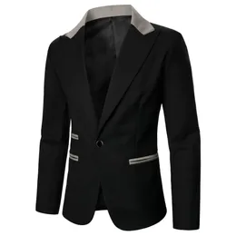 Abiti da uomo Blazer Suit Tenere al caldo Antivento Business Casual Cappotto Regalo di festa Banchetto Matrimonio Conferenza Giacca Top Wear 231123