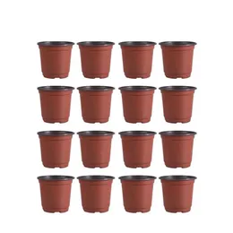 30 50 100PCS Plastic Flowerpot Breathable Garden Plants Flower Pot Succulents Flower Pot Basin Pot - Diameter 150 120 100 90mm C11208W