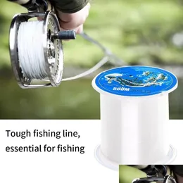 Braid Line Nylon Fishing Line Wear-Resistant Non-Elastic Suitable For Freshwater And Handicraft Accessories Drop Delivery Sports Outdo Dhon7