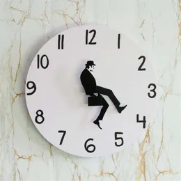 Relógios de parede Ministério de caminhadas bobas relógio temporizador durável para decoração de casa comediante decoração novidade relógio engraçado218o