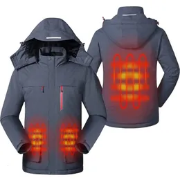 Inne artykuły sportowe zimowe inteligentne kurtki grzewcze bawełniane ubrania miłośnicy mody ładują na zewnątrz górski wspinaczka ciepły płaszcz 231123