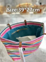 Raffia de grande capacidade Bolsa de viagem para mulheres bolsas de ombro de bolsas casuais Bolsas de mulheres portáteis Mulher manual Raffia llb