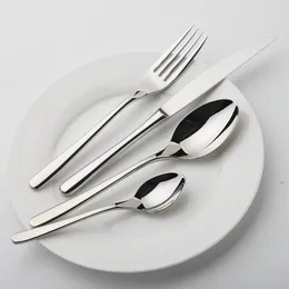 أدوات المائدة مجموعات Juego de Vajilla acero inoxidable cubiertos lujo calidad vintage cuchillo tenedor 24 piezas cena