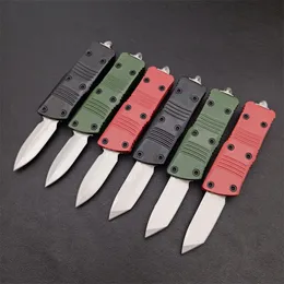 High Quality Cheap Small AUTO Tactical Knife D2 Stone Wash Blade Zn-al Alloy Handle Outdoor EDC Pocket Knives With Nylon Bag