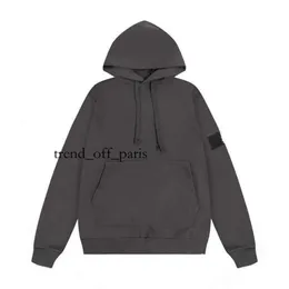 디자이너 Stones Island Classic Badge Long Sleeve Mens Hoodies 땀 셔츠 풀버 오버 크기의 섬 유니즈 느슨한 단순한 순수 691 794