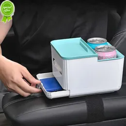 Biltillbehör Interiör Auto ARMREST BOX LAGRING HÅLLER Multifunktion Universal Cup Stand Tissue Box Paraply Bracket Trash Can