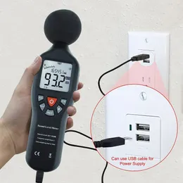 Gürültü Ölçerleri Profesyonel Ses Seviyesi Desibel Gürültü Ölçer Ölçümü 30 ~ 130dB USB Kayıt 231123