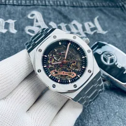 Reloj de hombre reloj automatico luksusowy zegarek wysokiej jakości czarny złoty zegarek mechaniczny szkielet luksusowy designerski męski zegarek