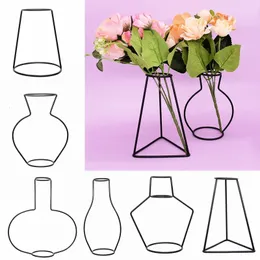 VASES BLACK RETRO IRON LANE TABLE FLOWERS VASE NORDIC HOME DECORATIONS METAL PLANT WHOLDER NORDIC STYLES ROOF OFFIER OFFIER FLOWER VASE DECOR 230422