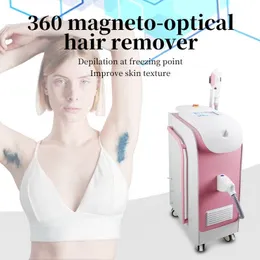 Non-invasive Painless Hair Remove Depilatory Apparatus OPT IPL 360 Magneto-optical Handle Skin Smoothing Device with Skin Cooling System