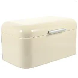 Presente Bread Bread Box Pão Bolo de Bolo de Ornamento Tampa de Recipiente Distribuidor Sanduíche Bins Iron Bins De alimentos Contêineres de lata