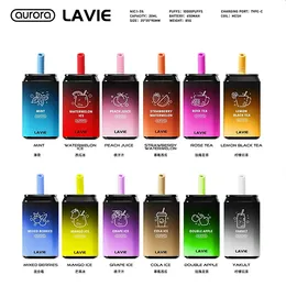 Original Lavie 11000 Puff Disposable Vape pen Pod Device 11000 Puffs Mesh Coil 22ml 650mah Battery Rechargeable optional 2% 5% e cigarette