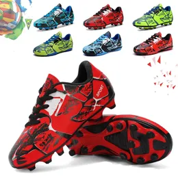 Sneakers Professional Soccer Shoes Kids Long Spikes FG Football Boots Outdoor Grass Cleats Turf Football Shoes Boys Training Soccer Boots 231123