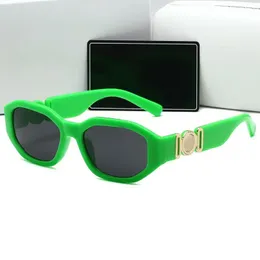 Gafas de sol de diseñador Hiphop para mujer, gafas de sol de lujo, gafas de diseñador de gran tamaño, gafas de sol de moda para hombre, montura negra y verde, luneta para hombre ga031