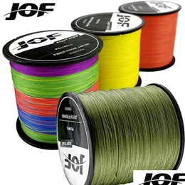 خط جديلة جديلة خط JOF X8 إغراء صيد الأسماك pesca carp mtifilament fly wire اليابانية pe saltwater 1000m 500m 300m 8.2-35.8kg dro dhmfr