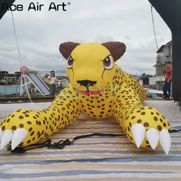 2023 Free Shipping Inflatable Panther Replica Giant Inflatable Animal for Event Advertising Exhibition