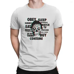 Herren-T-Shirts We Sleep T-Shirt für Männer They Live Vintage-Baumwoll-T-Shirts Rundhals-Kurzarm-Sommeroberteile