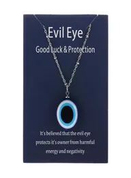 1PC Blue Glass Evil Eye Pendants Necklace For Women Men Turkey Lucky Necklace Choker Jewelry Accessories7202101