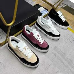 Casual schoenen dames schoenen ontwerper reizen lederen veter sneaker mode dame hardlooptrainers letters vrouw schoen platform sneakers groot formaat 35-41