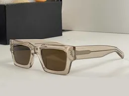 Nude Kristall/Braun Quadrat Sonnenbrille Männer Frauen Sonnenbrille Designer Shades Occhiali da sole UV400 Brillen mit Box XCTX