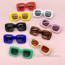 Kids sun glasses girls candy color square frame sunglass anti ultraviolet 2023 summer boys cool cycling eyewear Children beach holiday sunglasses Z1739