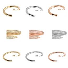 CT Love Ring med 3mm Wedding Ring Woman Jewelry Lover Rings Män lovar ringar med VeleS Bag S12101