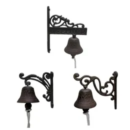 Decorative Objects & Figurines Vintage Design Doorbell Garden Cast Iron Wall Bell Door Knocker Rustic Welcome Entrance Porch211d