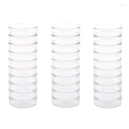 Plates 30 Pack 90 X 15Mm Plastic Dishes Culture Clear Dish For School Laboratories Party