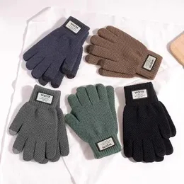 Luvas sem dedos para crianças, luvas de inverno para homens e mulheres, luvas táticas quentes com tela sensível ao toque, à prova d'água, caminhadas, esqui, pesca 231123