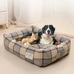Kennele Pensje miękkie sofa łóżek dla psów ciepła mata dla szczeniąt chłodna poduszka pies śpiąca gniazdo Pet łóżko Wyjmowana przytulna koszy