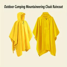 Regenponcho mit Kapuze und Tasche, wasserdichter, leichter, wiederverwendbarer Unisex-Regenmantel zum Wandern, Camping, Arbeiten im Freien